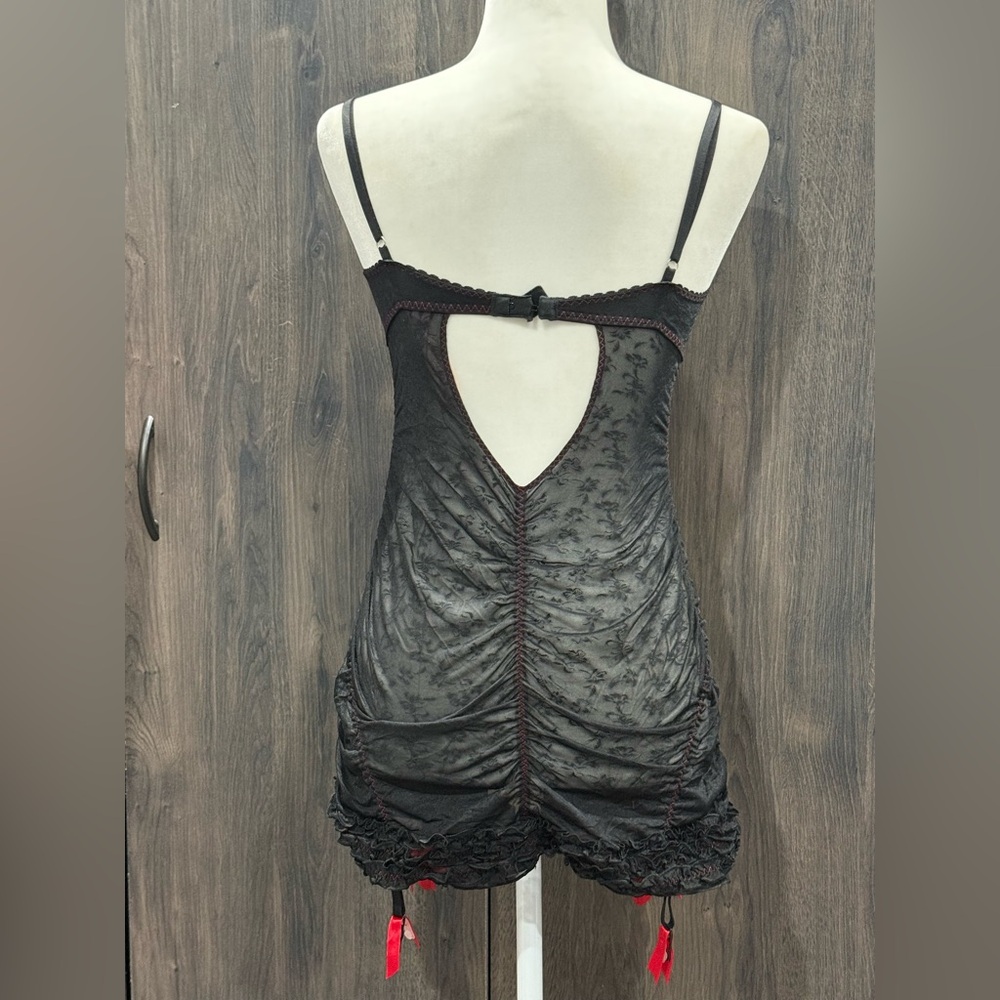 Victoria's Secret "Sexy Little Things" ruffle corset babydoll - Picture 5 of 13